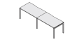 Двойная группа столов с вырезами RP-1.2(x2)+F-35